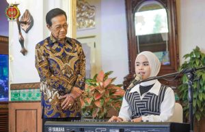 Putri Ariani sings Lir Ilir for the Governor of the Special Region of Yogyakarta